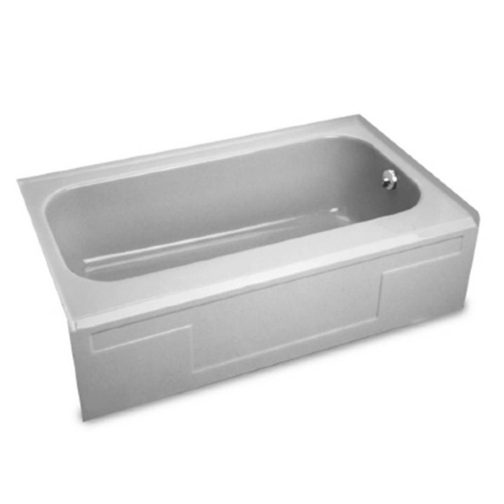 Neu-Victor 54 X 31 Inch Integral Apron Bathtub With Left-Hand Drain